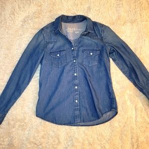 Gap Denim Button-down Shirt, Size S